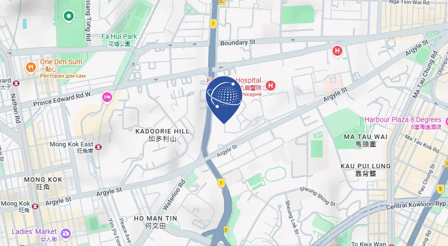 Office location on map